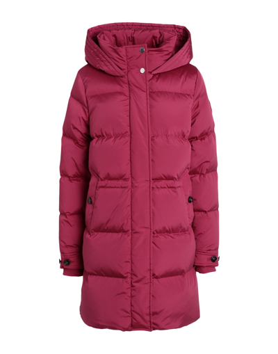 Shop Woolrich Woman Puffer Garnet Size M Polyamide, Elastane In Red