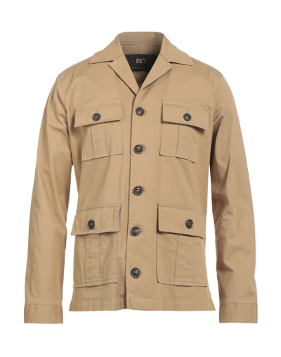 Shop Brian Dales Man Jacket Camel Size 46 Cotton, Elastane In Beige