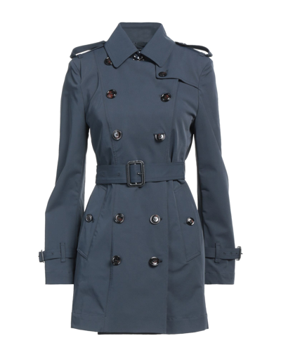 Shop Paltò Overcoats In Dark Blue