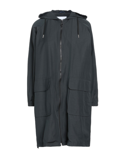 Shop Paltò Woman Overcoat Black Size 6 Polyester, Cotton