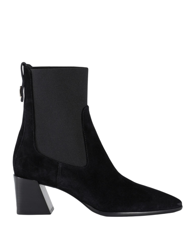 Shop Furla Block Chelsea Boot T.60 Woman Ankle Boots Black Size 6 Soft Leather, Polyester