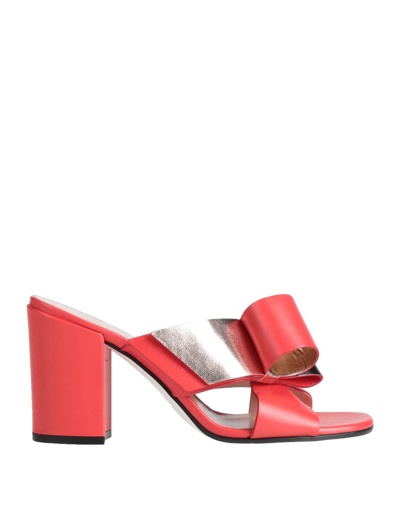 Shop Pollini Woman Sandals Red Size 5 Calfskin