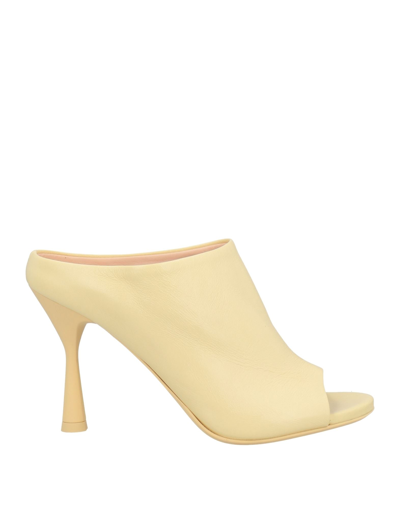 Shop Agl Attilio Giusti Leombruni Agl Woman Sandals Light Yellow Size 7.5 Soft Leather