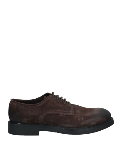 Shop Jp/david Lace-up Shoes In Dark Brown
