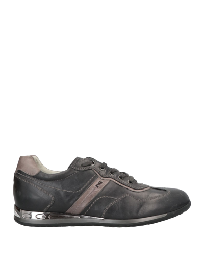Shop Nero Giardini Sneakers In Steel Grey