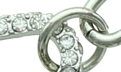 Olivia Welles Krystal Toggle Bracelet In Silver / Clear