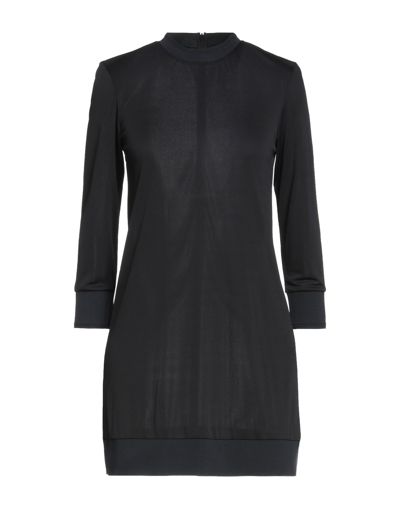 Shop Dondup Woman Mini Dress Black Size S Viscose, Polyamide, Polyester, Elastane