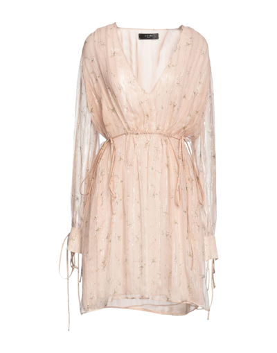 Shop Amiri Woman Mini Dress Light Pink Size 4 Silk