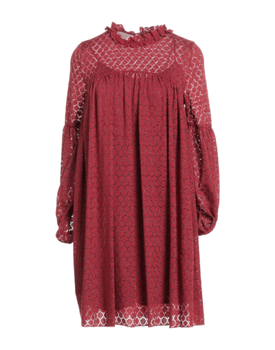 Shop Mariuccia Woman Mini Dress Red Size M Polyamide, Metal