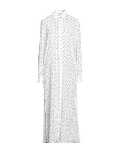 Shop Maria Vittoria Paolillo Mvp Woman Maxi Dress White Size 6 Polyester