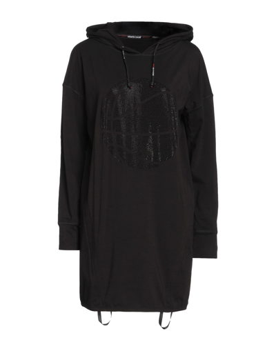 Shop Roberto Cavalli Sport Woman Mini Dress Black Size S Cotton, Elastane