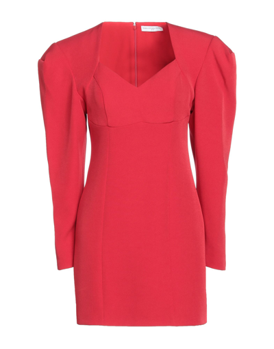 Shop Maria Vittoria Paolillo Mvp Woman Mini Dress Red Size 8 Polyester, Elastane
