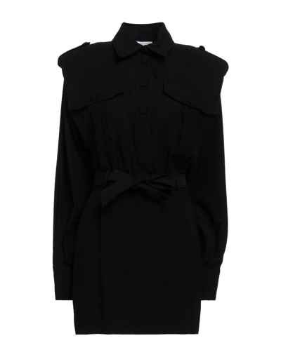 Shop Maria Vittoria Paolillo Mvp Woman Mini Dress Black Size 6 Viscose, Polyester, Acetate, Polybutylene