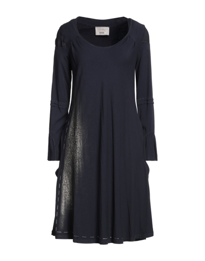 Shop Elisa Cavaletti By Daniela Dallavalle Woman Mini Dress Midnight Blue Size 6 Viscose, Elastane
