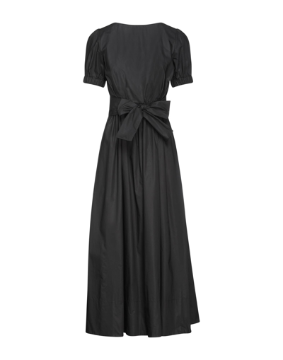 Shop Jucca Woman Maxi Dress Black Size 2 Cotton