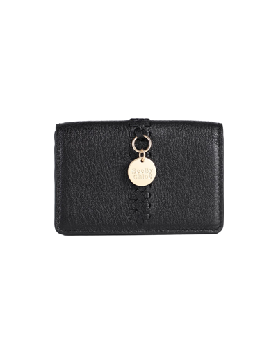 Shop See By Chloé Woman Document Holder Black Size - Goat Skin