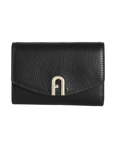 Shop Furla Primula M Compact Wallet Woman Wallet Black Size - Soft Leather