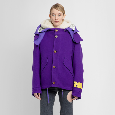 Shop Off-white Woman Purple Jackets