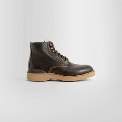 Visvim Virgil Folk Leather Boots In Brown | ModeSens