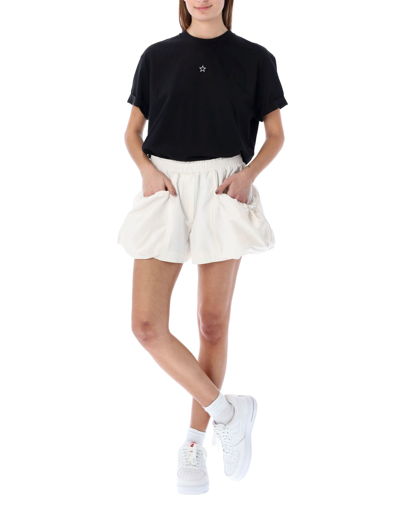 Shop Stella Mccartney Puffy Shorts In Cream