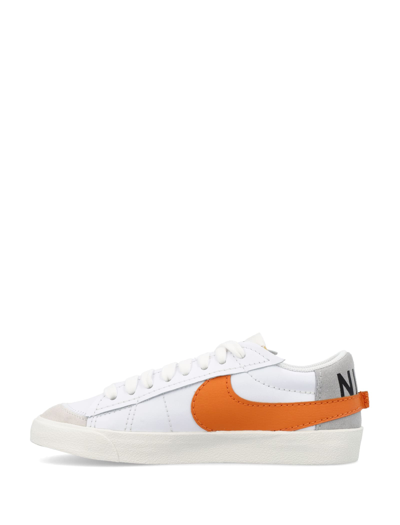 Shop Nike Blazer Low 77 Jumbo In White Orange
