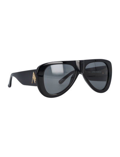 Shop Attico Edie Sunglasses In Black Grey