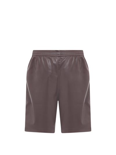 Shop Nanushka Bermuda Shorts In Brown