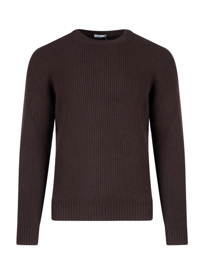 Shop Malo Sweater In Brown