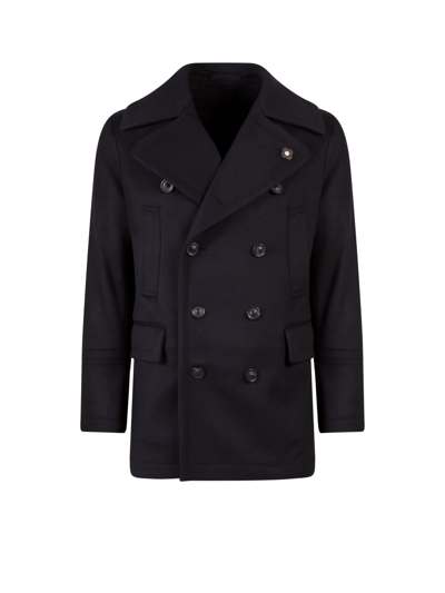 Shop Lardini Coat In Black
