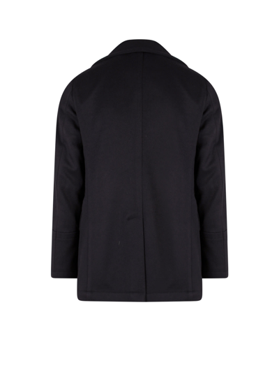 Shop Lardini Coat In Black