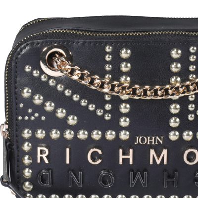 Shop John Richmond Logo Camera Bag In Black