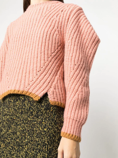 Ulla Johnson Lorena Alpaca-blend Sweater In 粉色