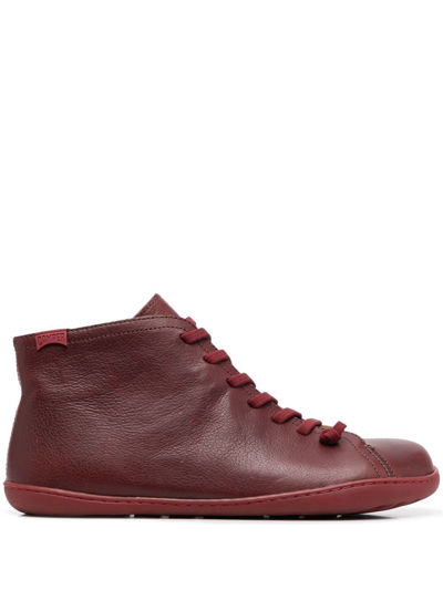 Shop Camper Cami Leather High-top Boots In Brown