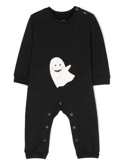 Shop Wauw Capow By Bangbang Baby Booh Long-sleeved Bodie In 黑色