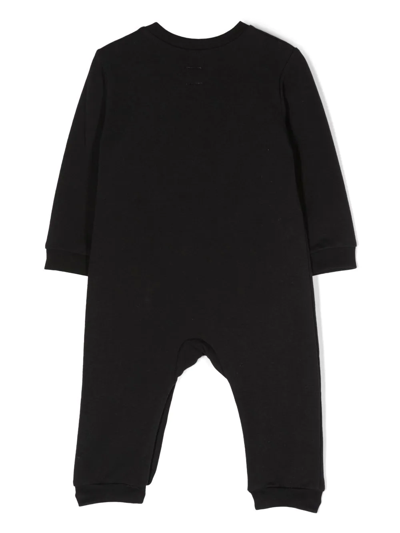 Shop Wauw Capow By Bangbang Baby Booh Long-sleeved Bodie In 黑色