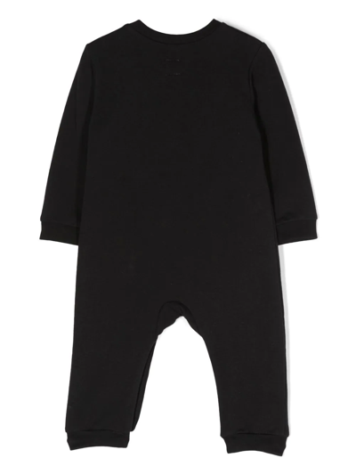Wauw Capow By Bangbang Baby Booh Long-sleeved Bodie In 黑色