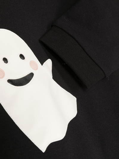 Wauw Capow By Bangbang Baby Booh Long-sleeved Bodie In 黑色