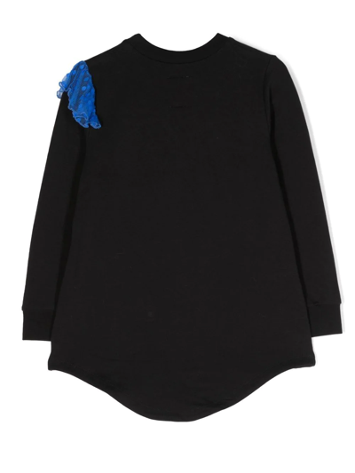 Wauw Capow By Bangbang Solaima Songbird Cotton Dress In 黑色