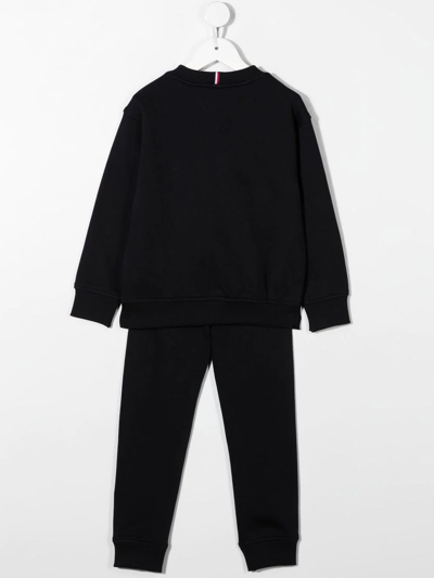 Tommy Hilfiger Junior Logo-print Detail Two-piece Tracksuit In Blue