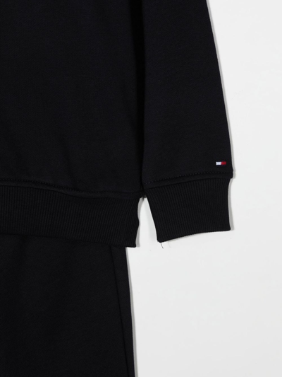 Tommy Hilfiger Junior Logo-print Detail Two-piece Tracksuit In Blue