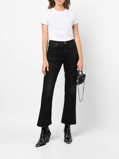 Philipp Plein Crystal-embellished Cotton T-shirt In White