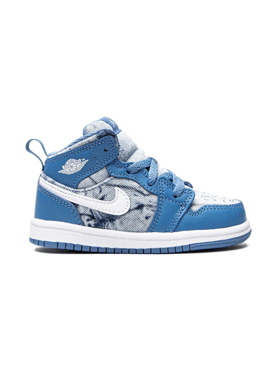Shop Jordan 1 Mid "dutch Blue" Sneakers