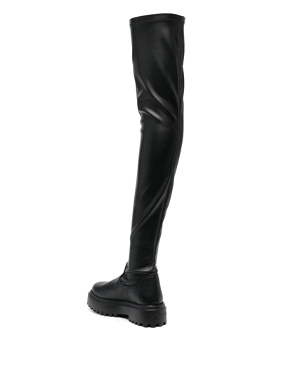 Shop Le Silla Ranger Thigh-high Boots In Black