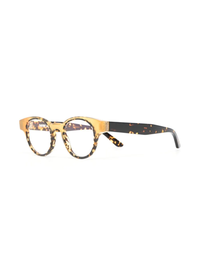 Thierry Lasry Round-frame Tortoiseshell Glasses In Brown