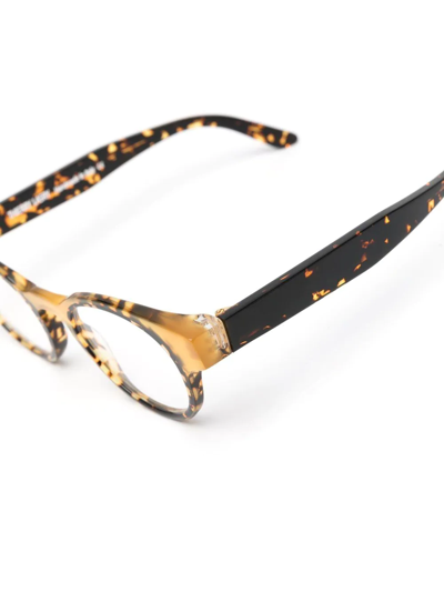 Thierry Lasry Round-frame Tortoiseshell Glasses In Brown