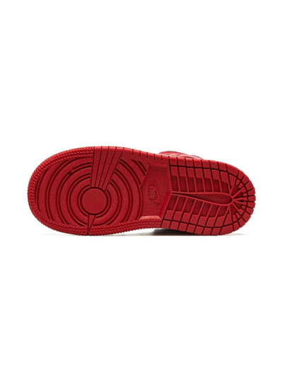 Jordan 1 Mid Ss Sneakers In Black/gym Red-white