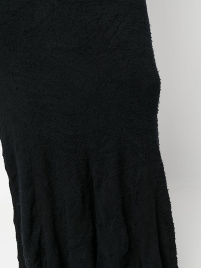 Shop Balenciaga Godet High Neck Maxi Dress In 黑色