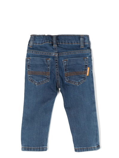 Timberland Boot Patch-detail Jeans In 蓝色