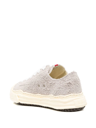 Shop Miharayasuhiro Hank Low-top Suede Sneakers In Grey