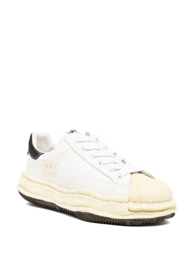 Shop Miharayasuhiro Blakey Low-top Sneakers In White